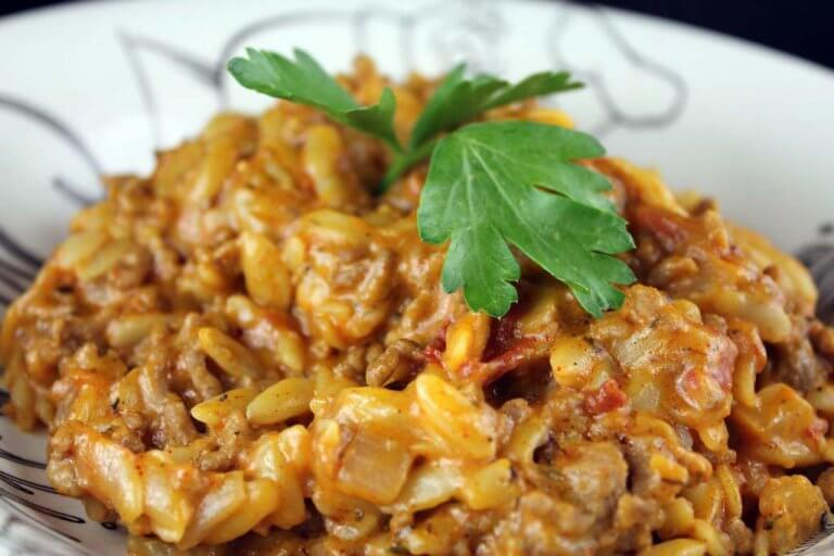 Gratin cu kritharaki