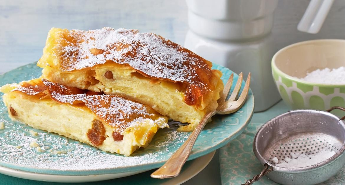 Strudel rapid cu cremă de lapte