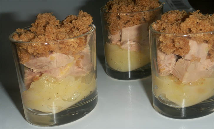 Pastă de ficat de gâscă în crustă de turtă dulce crocantă