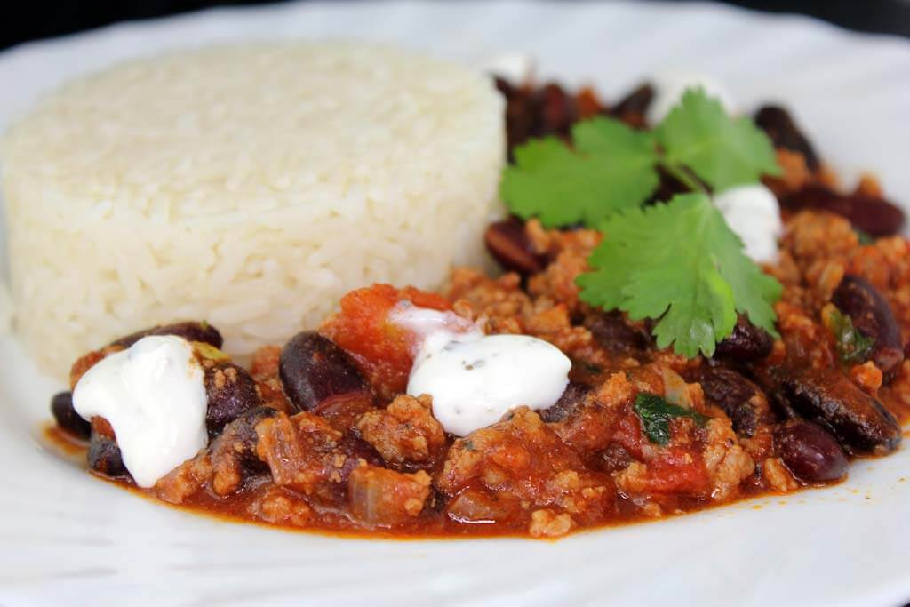 Chili con carne rapid cu scorțișoară