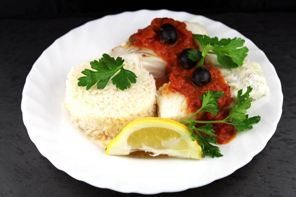 Cod cu sos provensal (Low Carb)