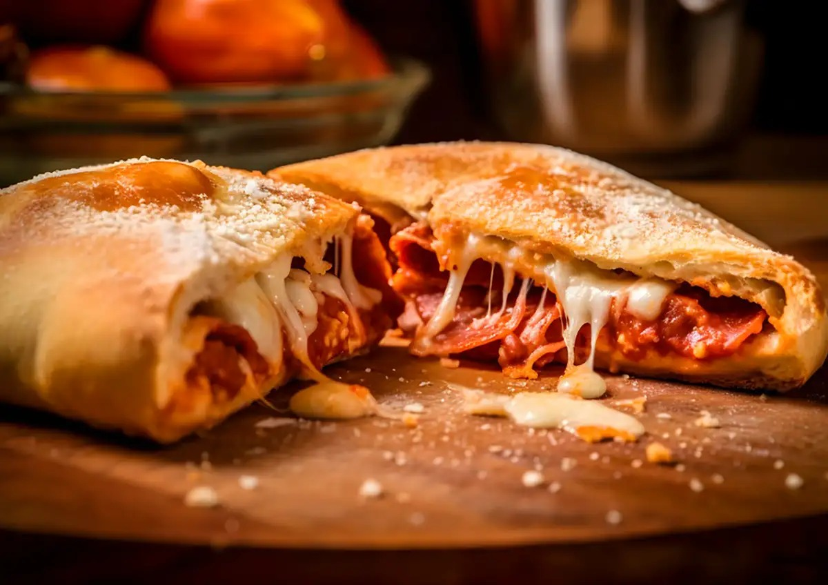 Rețetă Calzone cu aluat foietaj, preparat simplu la cuptor pentru fiecare zi