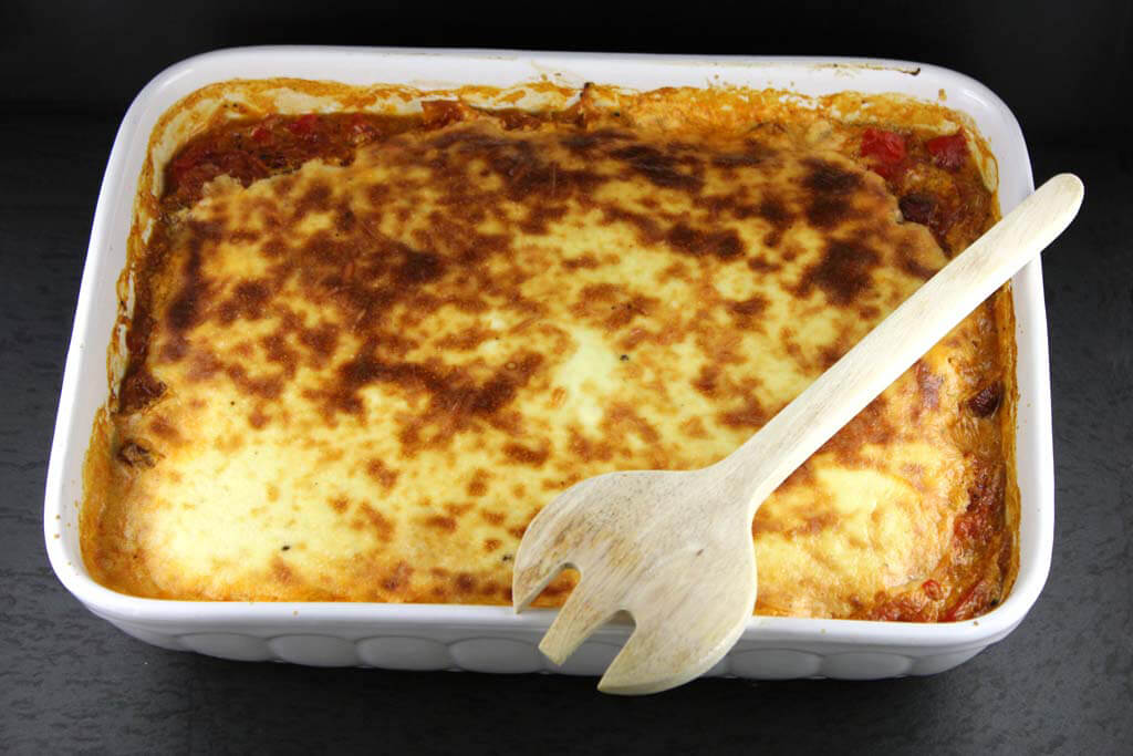 Budincă de varză murată cu Cabanossi