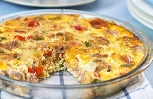 Quiche cu ton WW fără aluat