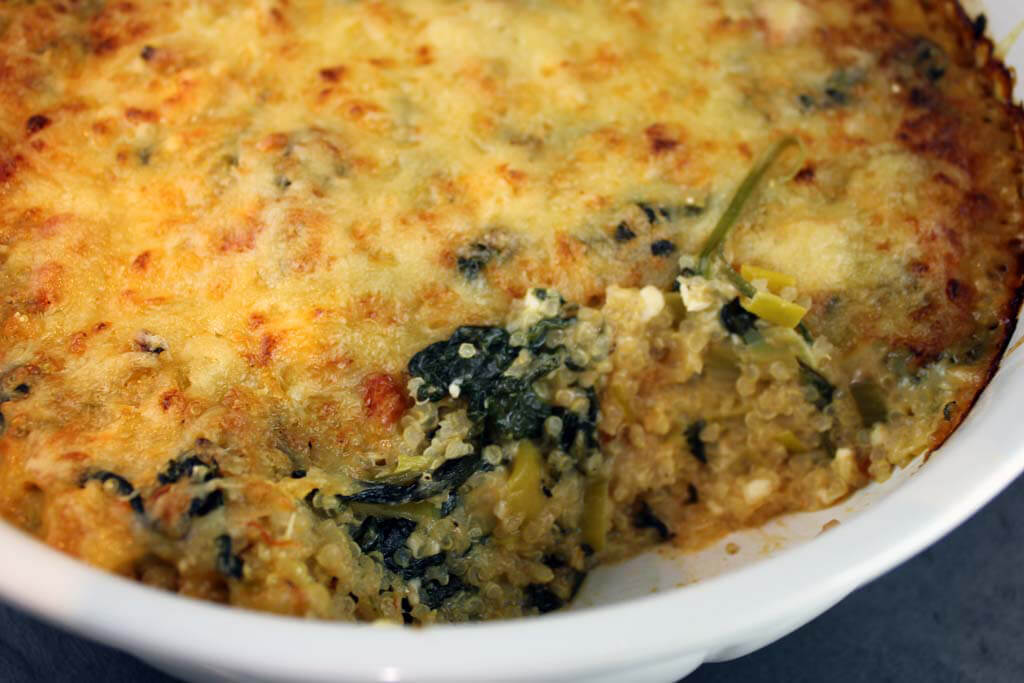 Budincă vegetariană cu quinoa