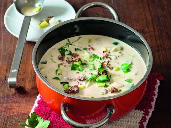 Supă de carne tocată picantă