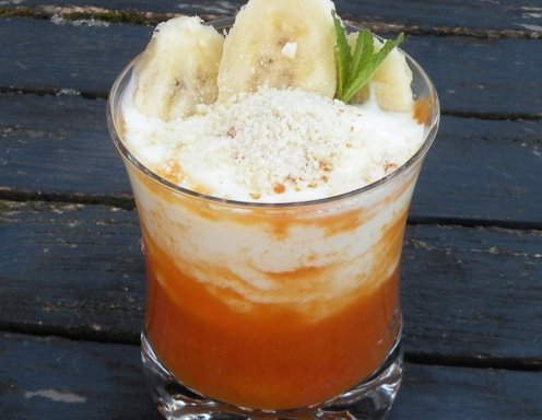 Cremă de portocale cu banane