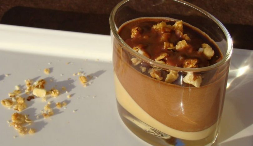 Verrine cu mousse de ciocolată și caramel