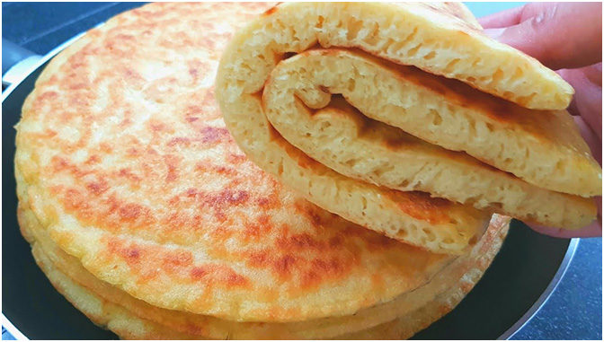 Pâine rapidă la tigaie fără drojdie – iată cum se face