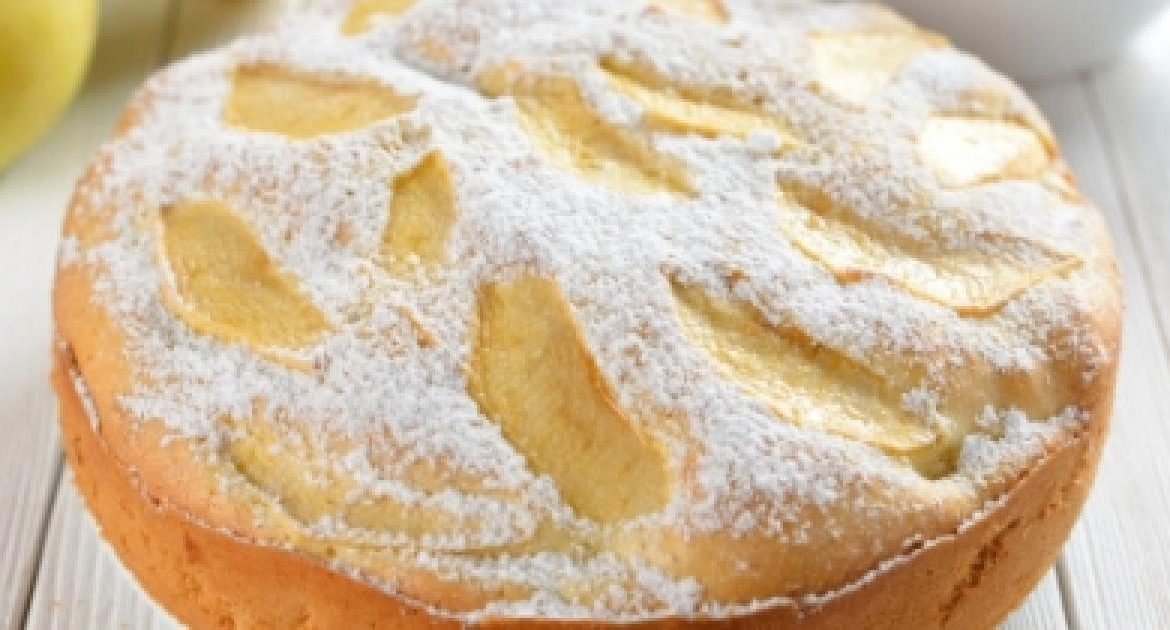 Plăcintă scufundată cu mere (foarte fină)