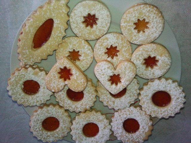 Shortbread de Crăciun cu gem