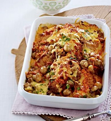 Șnițele gratinate la tavă