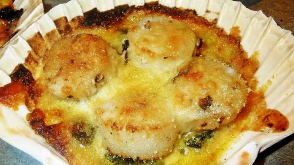 Scoici Saint-Jacques gratinate
