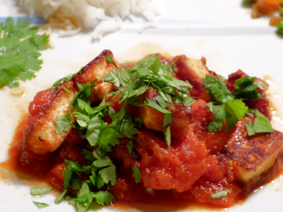 Paneer în sos gros de roșii