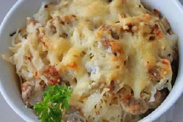 Rețetă de varză murată gratinată